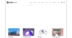 Desktop Screenshot of deko-light.com